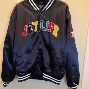 Jet Life Satin Jacket V2 Blue